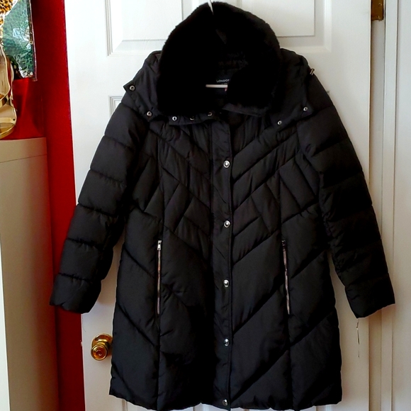 Down London Fog Puffer Coat 3/4, Size XL - Picture 1 of 15